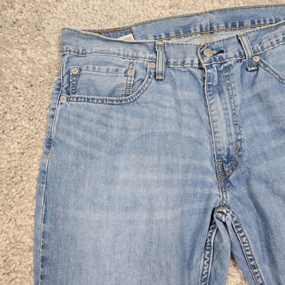 Levis 559 Jeans Men 36x30 (Fits 35x29) Blue Relaxed Straight Fit Light Wash - Picture 3 of 13